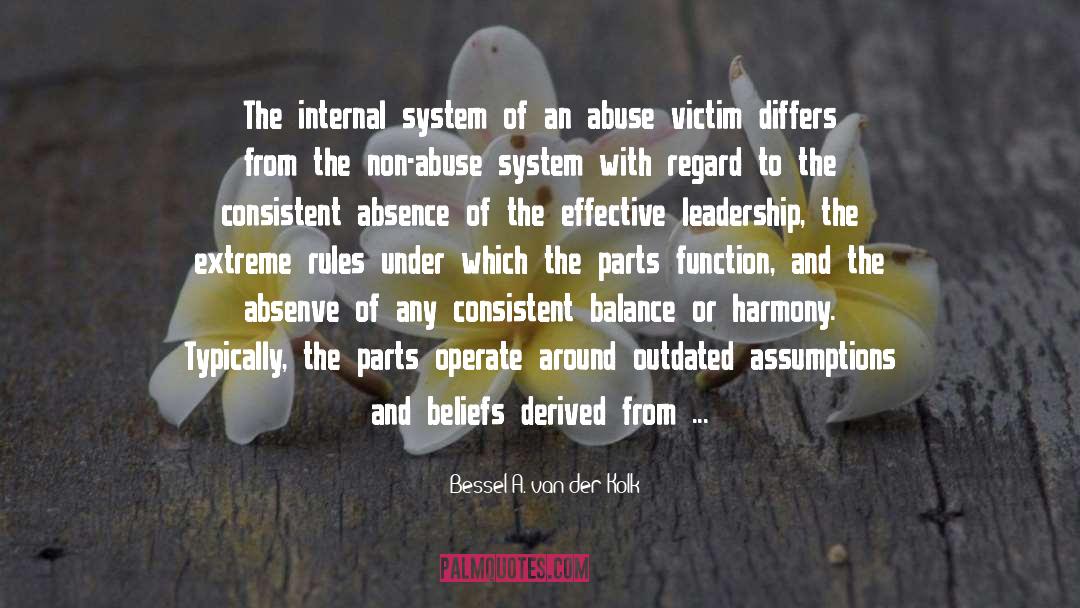 Abuse Abuse Survivors quotes by Bessel A. Van Der Kolk