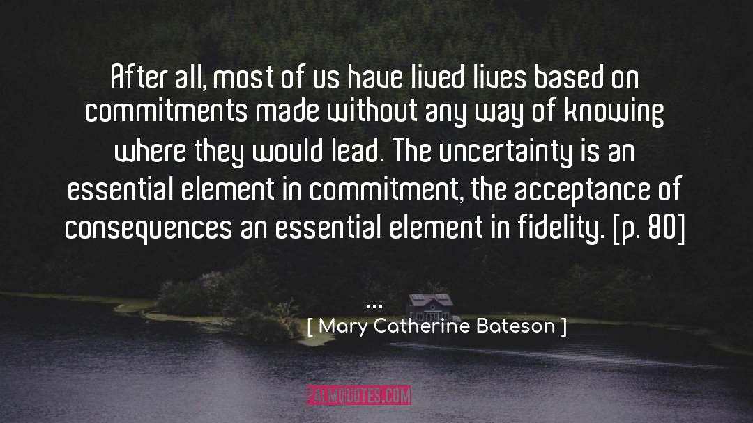 Abuse Acceptance quotes by Mary Catherine Bateson