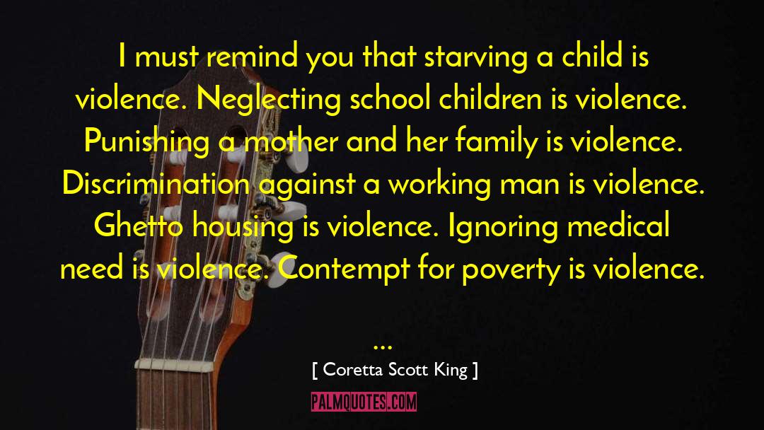 Abuse And Violence quotes by Coretta Scott King