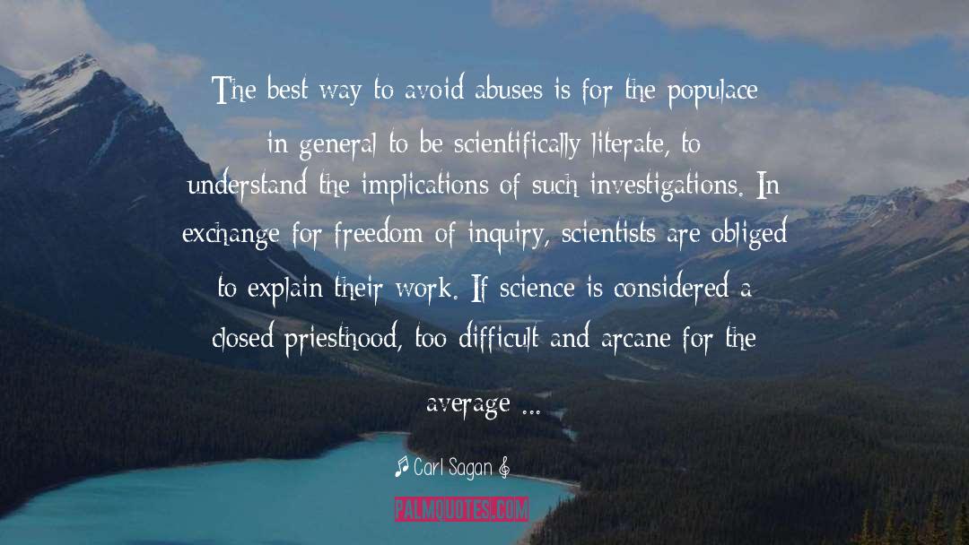 Abuse quotes by Carl Sagan