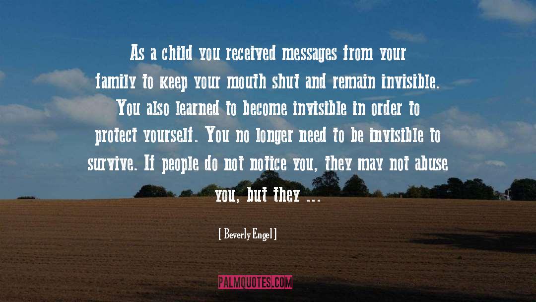 Abuse Survivors quotes by Beverly Engel