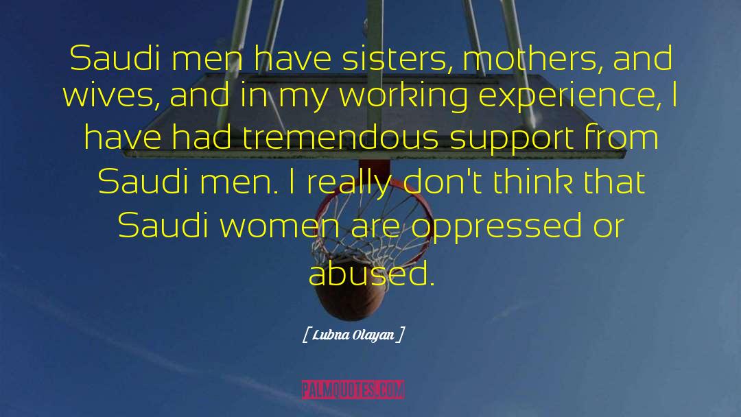 Abused Women quotes by Lubna Olayan