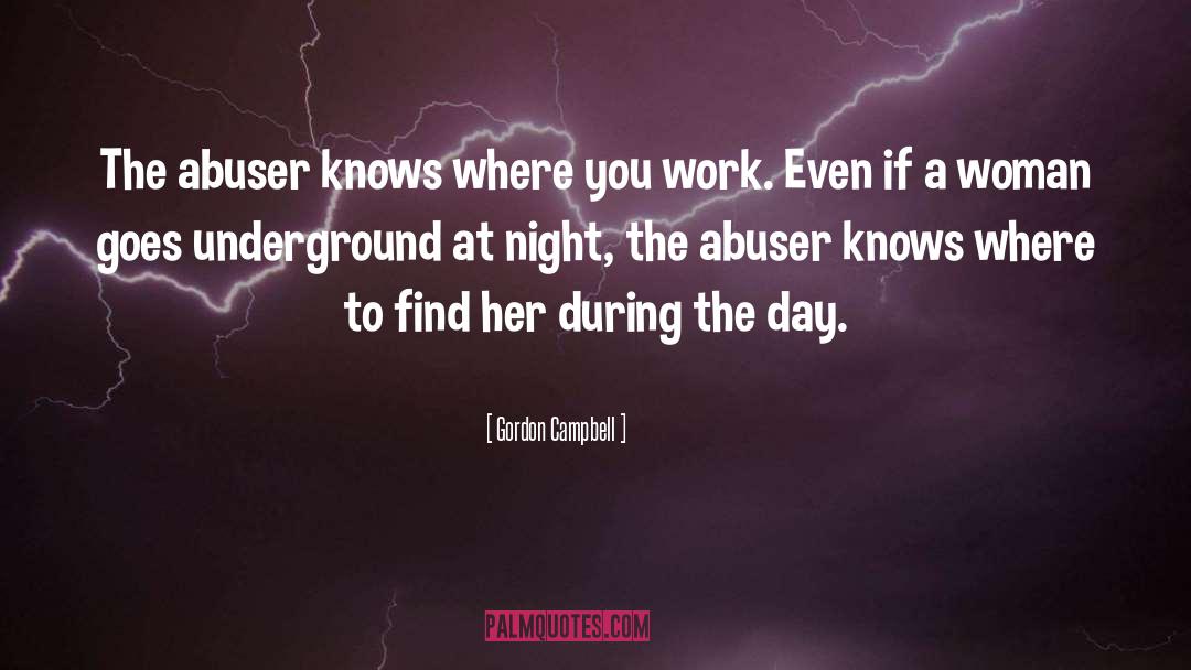 Abuser quotes by Gordon Campbell