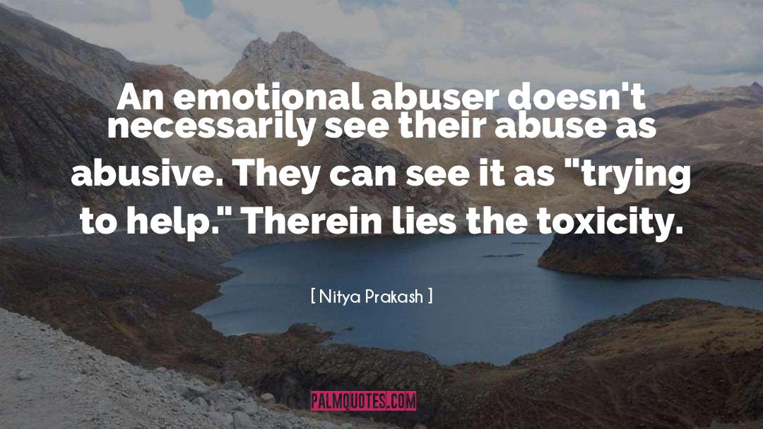 Abuser quotes by Nitya Prakash