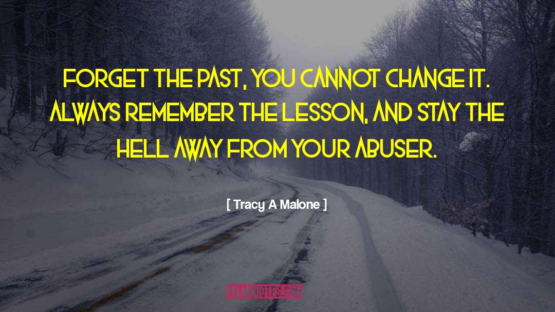 Abuser quotes by Tracy A Malone