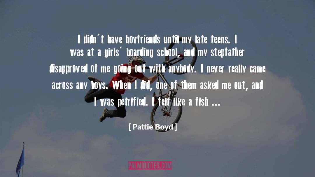 Abusive Boyfriends quotes by Pattie Boyd