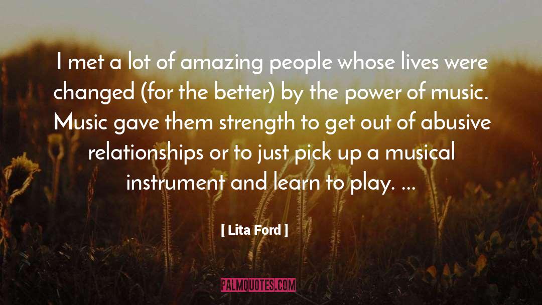 Abusive Relationships quotes by Lita Ford