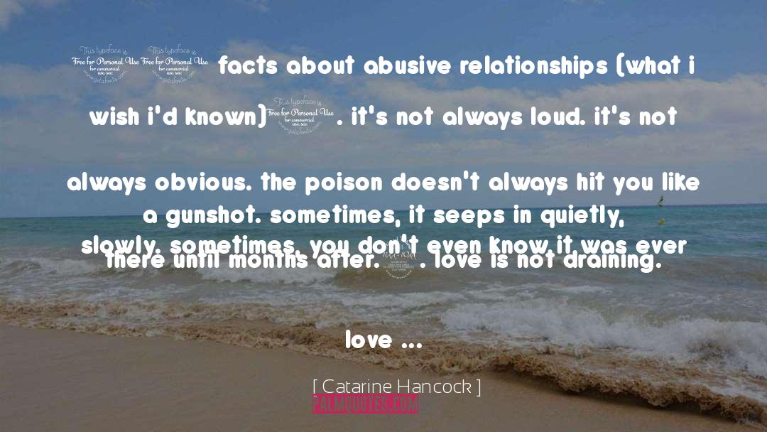 Abusive Relationships quotes by Catarine Hancock