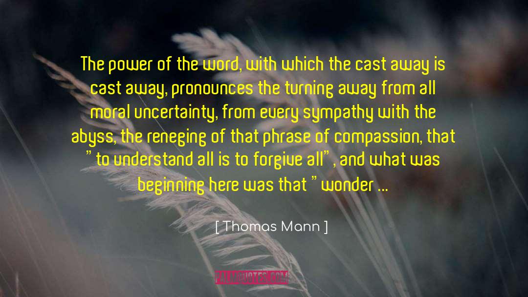 Abyss quotes by Thomas Mann