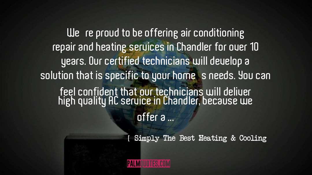 Ac quotes by Simply The Best Heating & Cooling