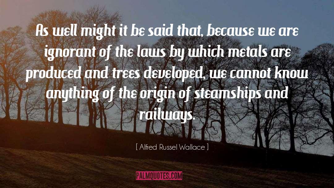 Acacia Tree quotes by Alfred Russel Wallace