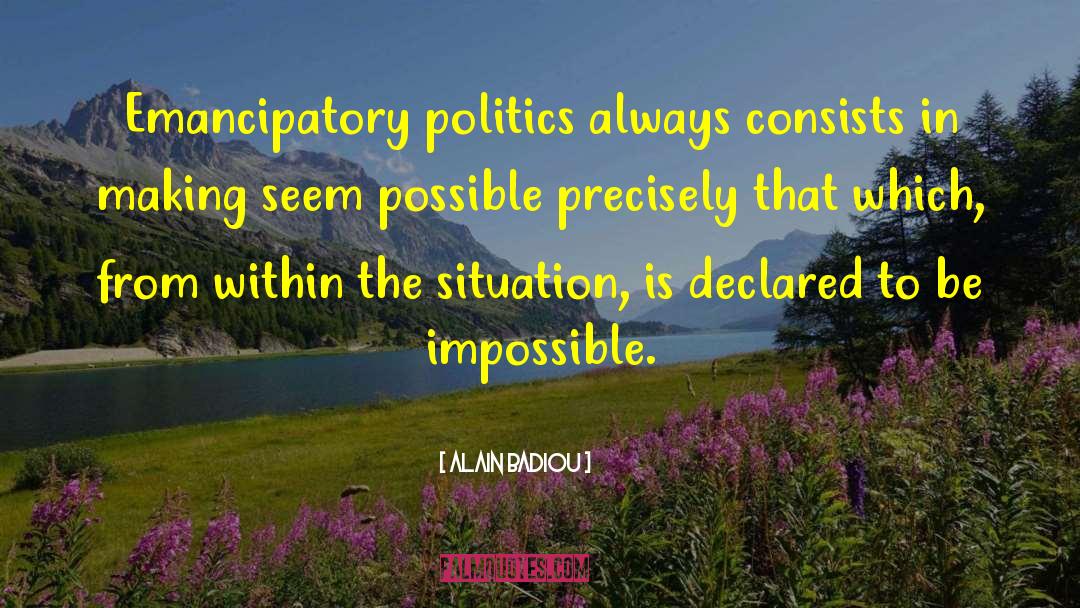 Academic Politics quotes by Alain Badiou
