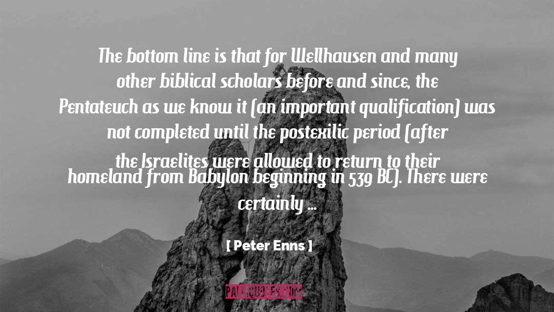 Academic quotes by Peter Enns