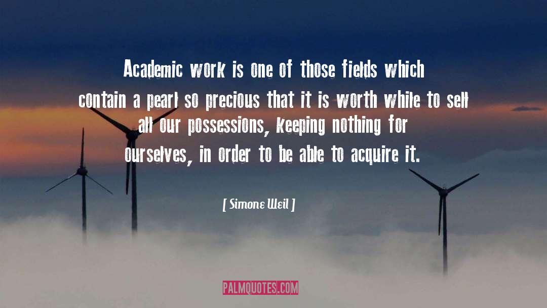 Academic Work quotes by Simone Weil