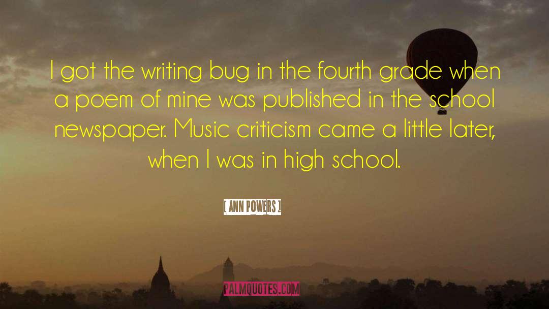 Academic Writing quotes by Ann Powers