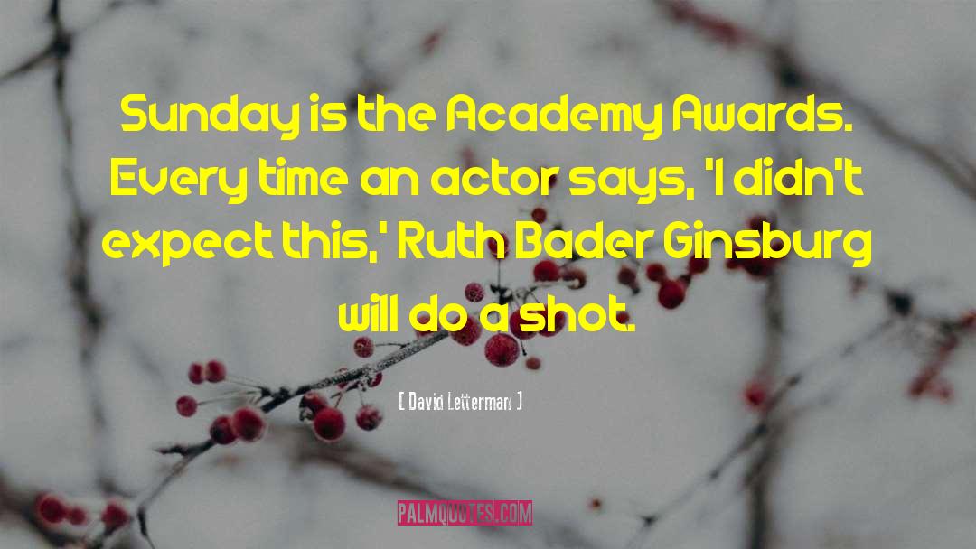 Academy Awards quotes by David Letterman