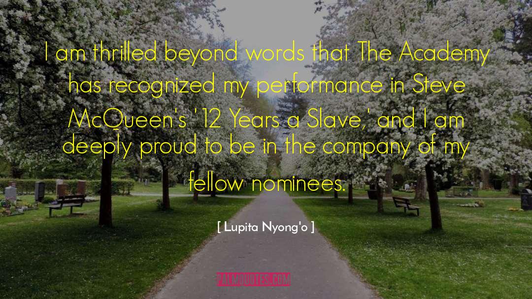 Academy quotes by Lupita Nyong'o