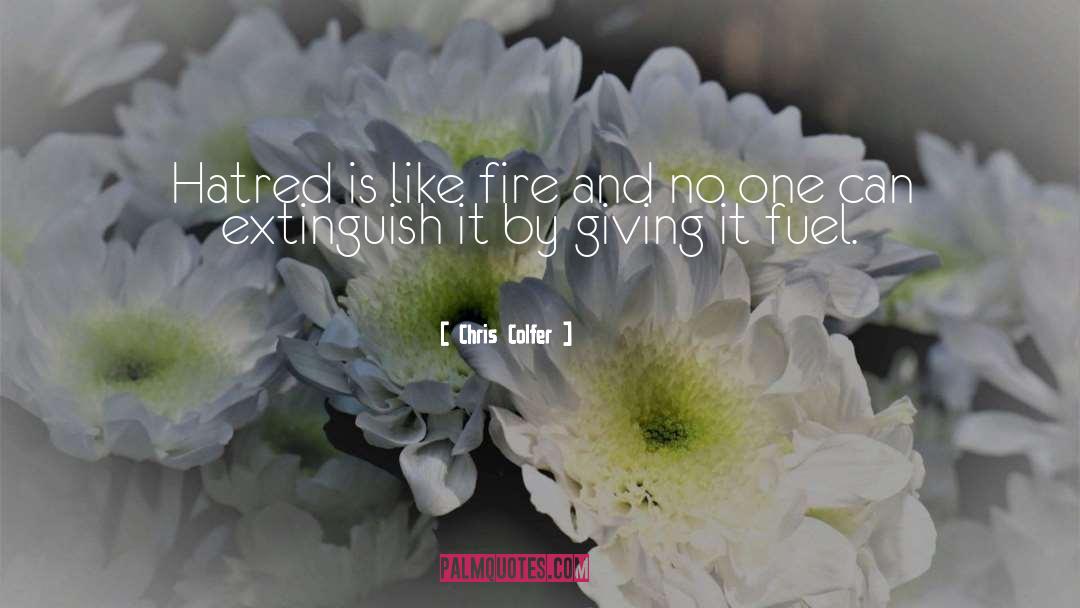 Accelerants Fire quotes by Chris Colfer