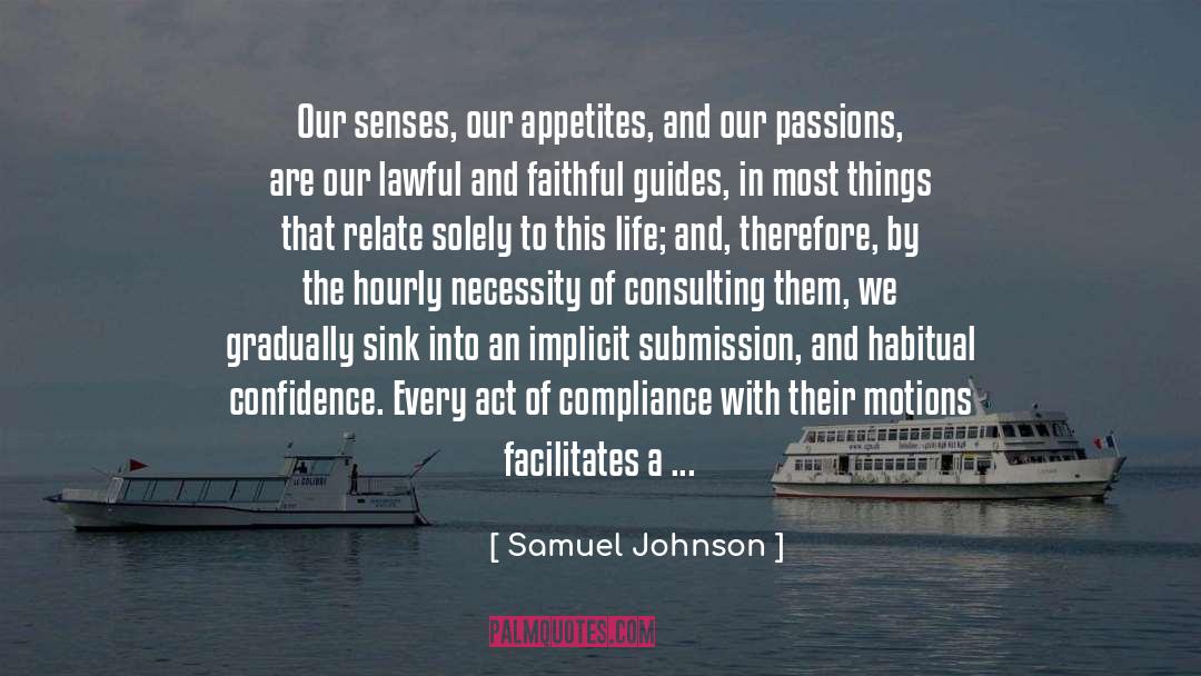 Accelerated quotes by Samuel Johnson