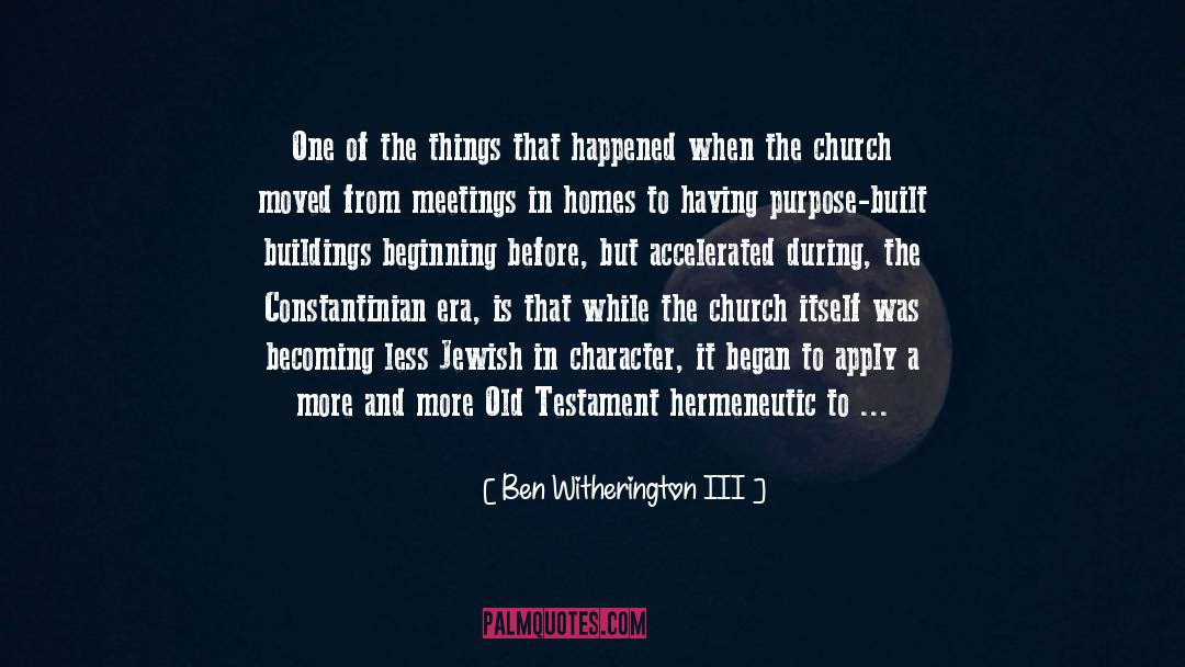 Accelerated quotes by Ben Witherington III