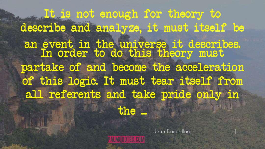 Acceleration quotes by Jean Baudrillard