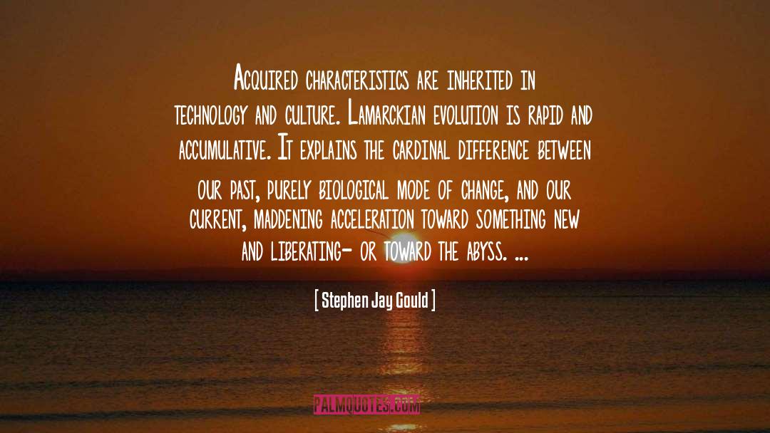 Acceleration quotes by Stephen Jay Gould