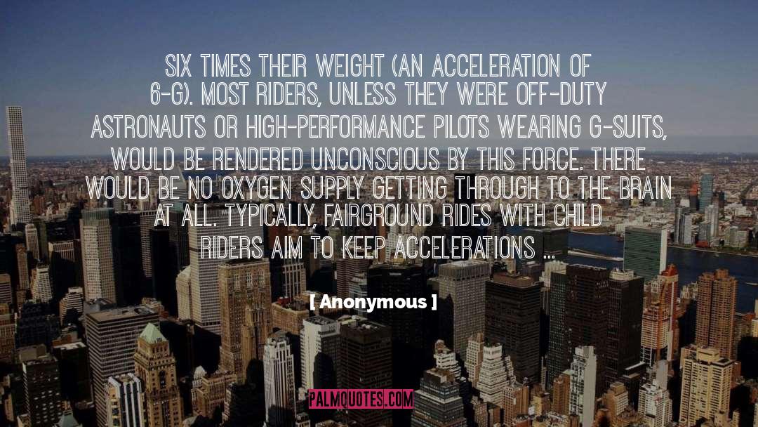 Acceleration quotes by Anonymous