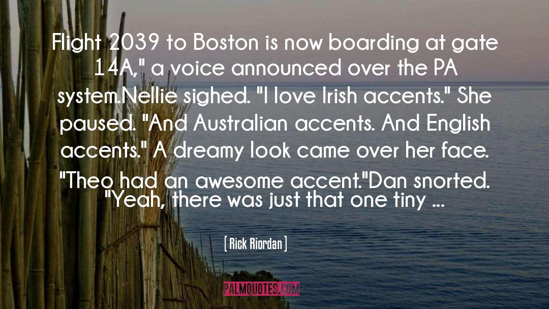 Accent quotes by Rick Riordan