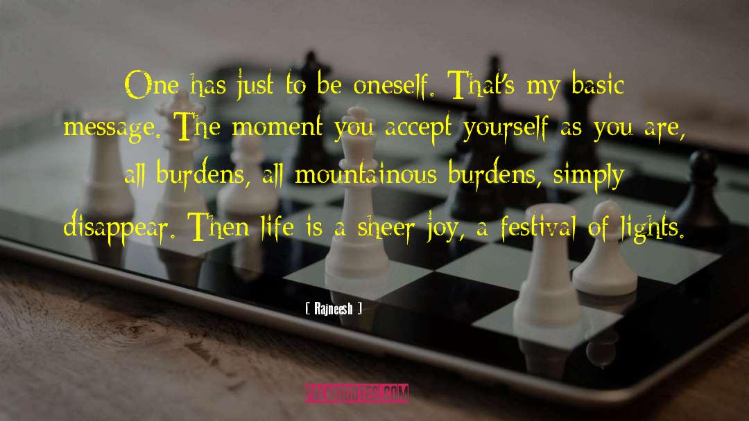 Accept Yourself quotes by Rajneesh