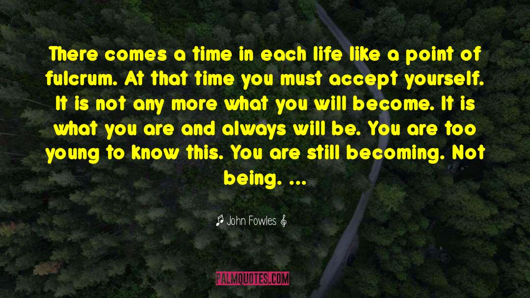 Accept Yourself quotes by John Fowles