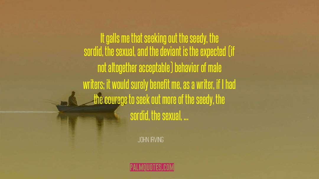 Acceptable Behaviour quotes by John Irving