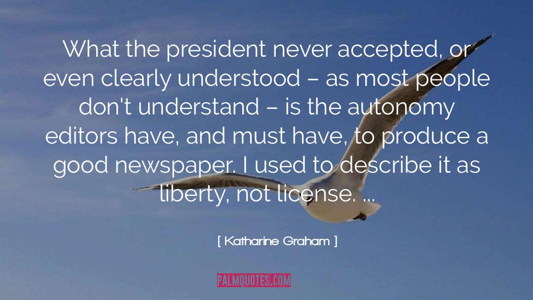 Accepted quotes by Katharine Graham