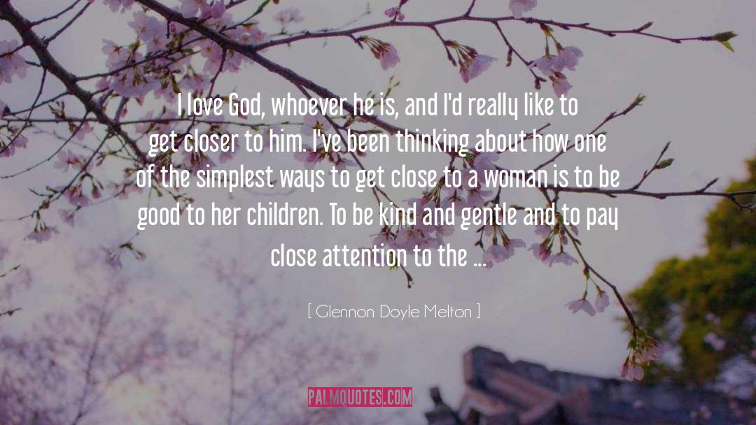Accepting God quotes by Glennon Doyle Melton