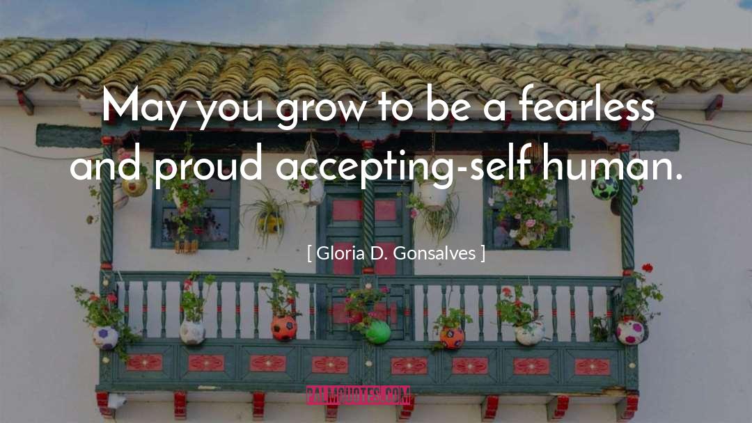 Accepting quotes by Gloria D. Gonsalves