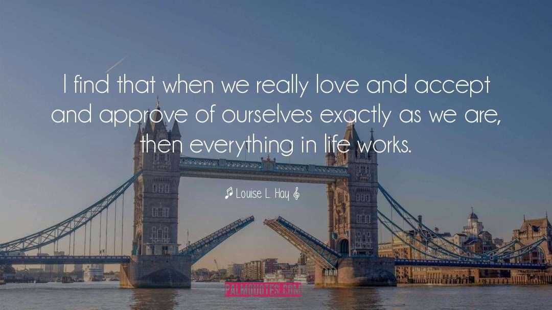 Accepting quotes by Louise L. Hay