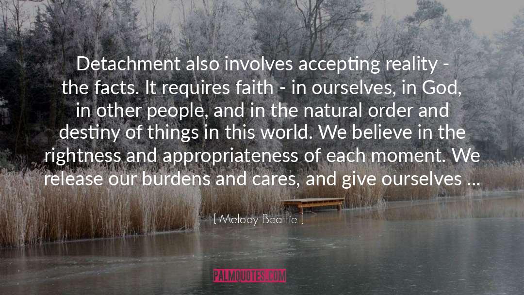 Accepting Reality quotes by Melody Beattie