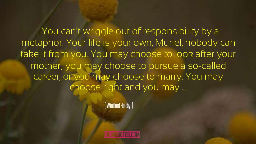 Accepting Responsibility quotes by Winifred Holtby