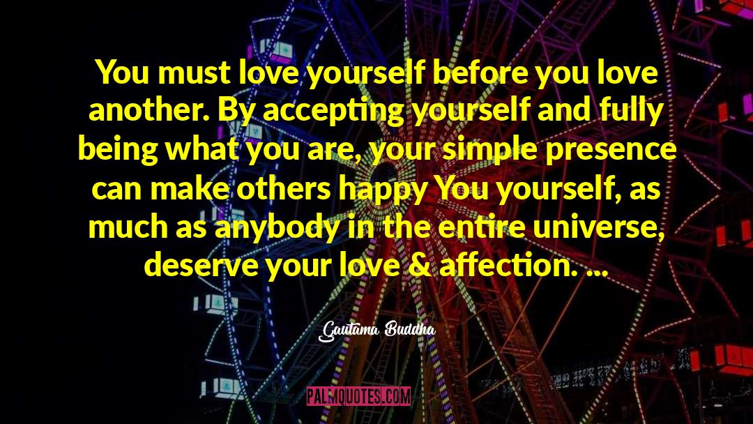 Accepting Yourself quotes by Gautama Buddha