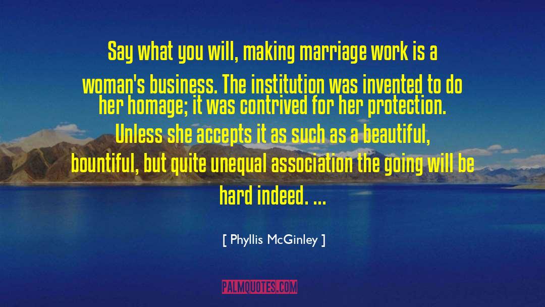 Accepts quotes by Phyllis McGinley