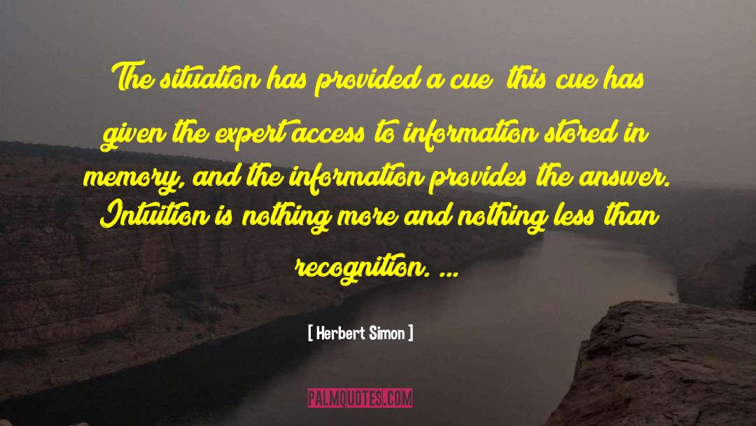 Access To Information quotes by Herbert Simon