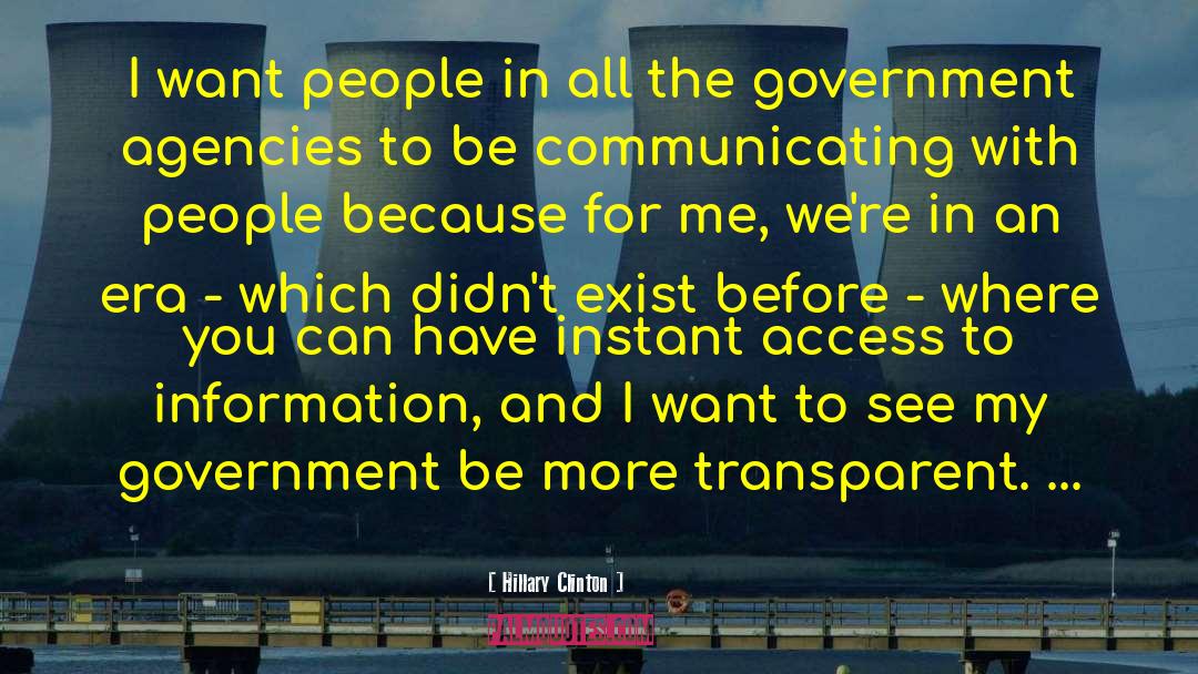 Access To Information quotes by Hillary Clinton