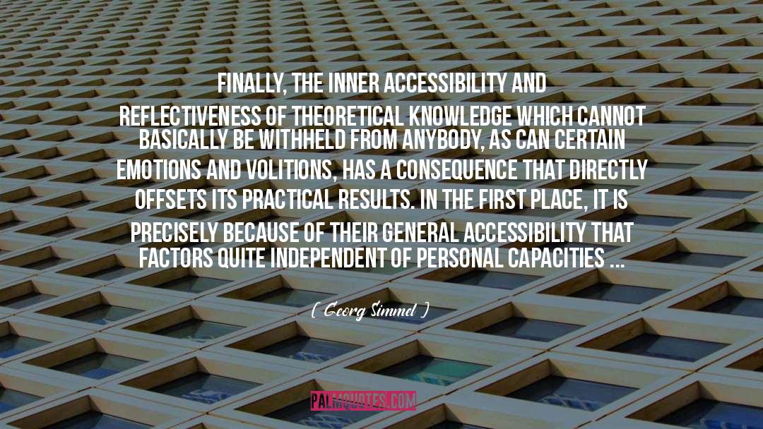 Accessibility quotes by Georg Simmel