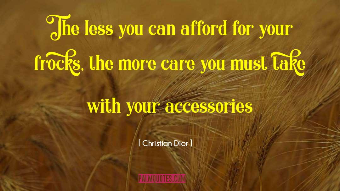 Accessories quotes by Christian Dior