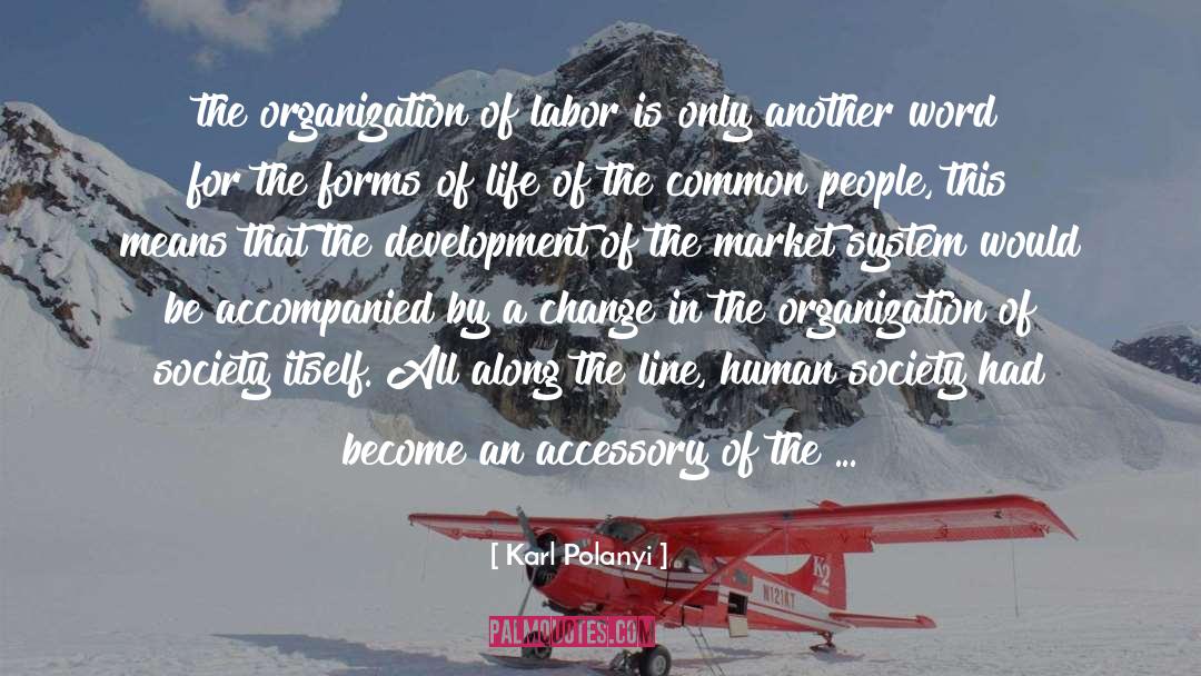 Accessory quotes by Karl Polanyi