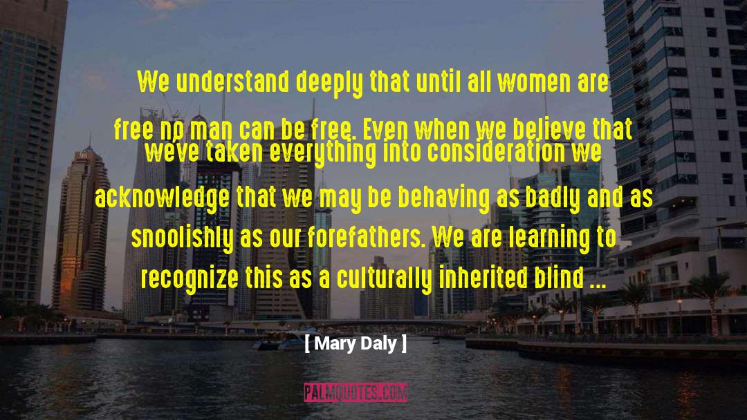 Accidence Learning quotes by Mary Daly