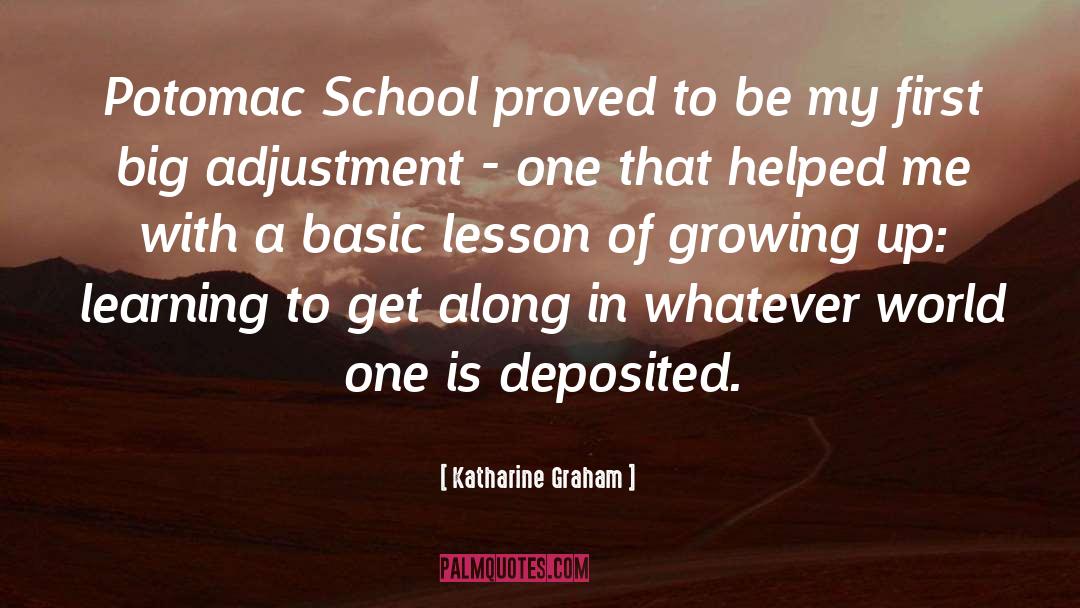 Accidence Learning quotes by Katharine Graham
