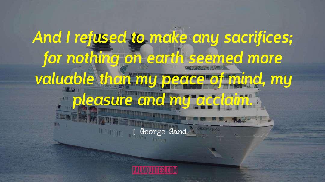 Acclaim quotes by George Sand