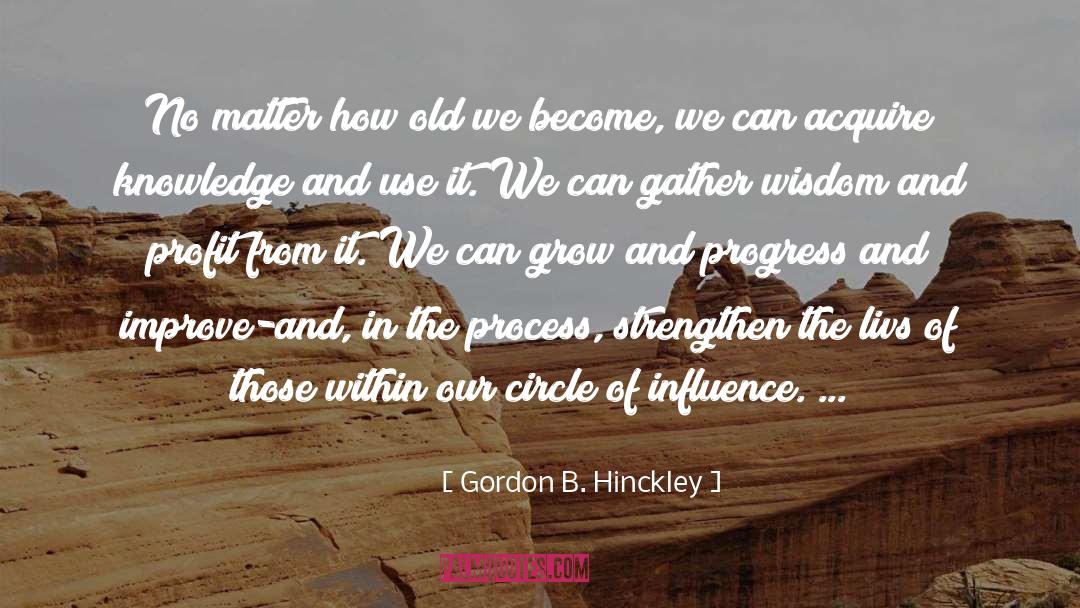 Acclimatization Process quotes by Gordon B. Hinckley