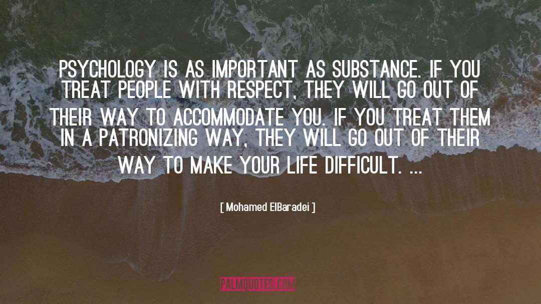 Accommodate quotes by Mohamed ElBaradei