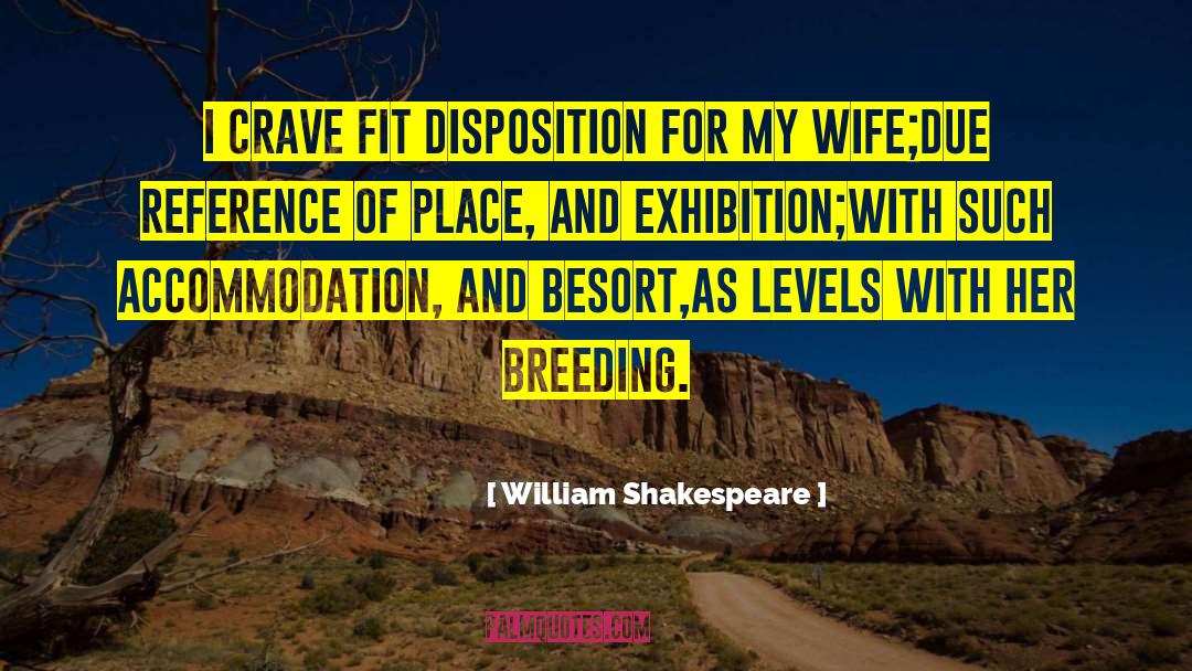 Accommodation quotes by William Shakespeare